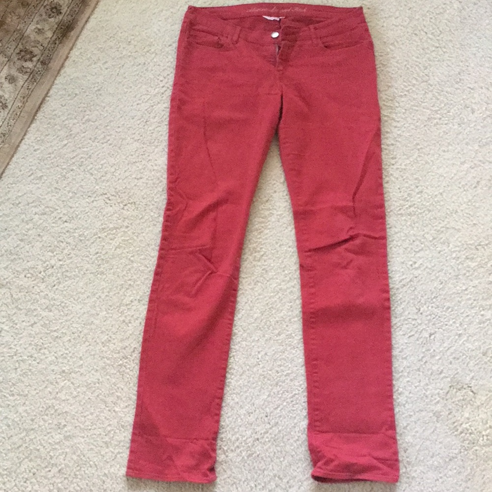 Abercrombie and Fitch Red Pants Jeans Stretch